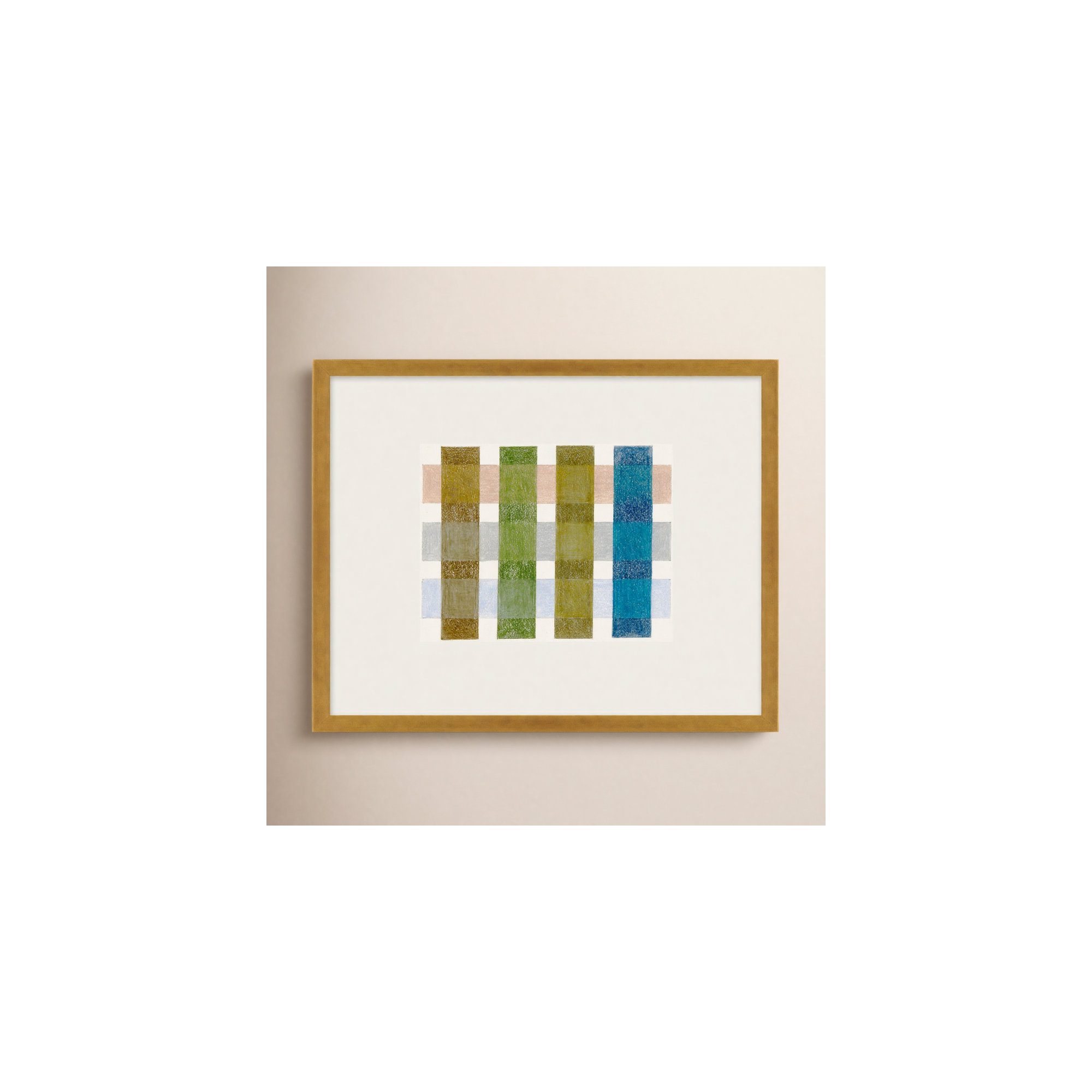 Gridlock V by Beth James, Gold Framed, 24'' H X 30'' W X 1.25'' D