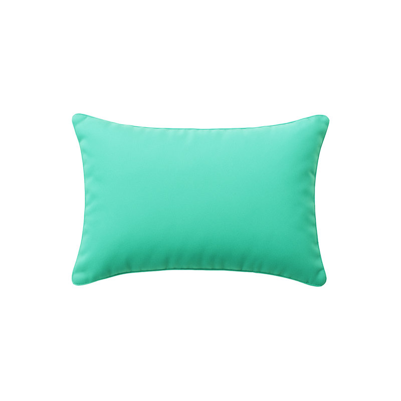 Rosemary Outdoor Pillow Cover and Insert, 14" H x 20" W x 5" D, TropicalAqua