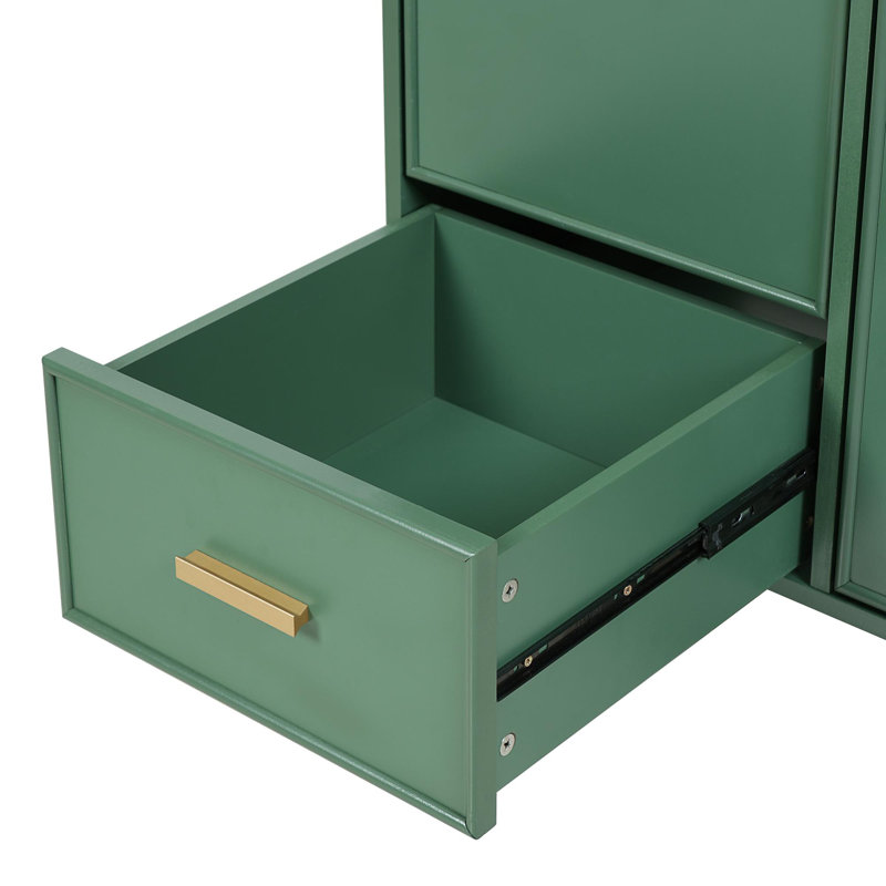 Meuble-lavabo simple 24 po avec lavabo, Vert