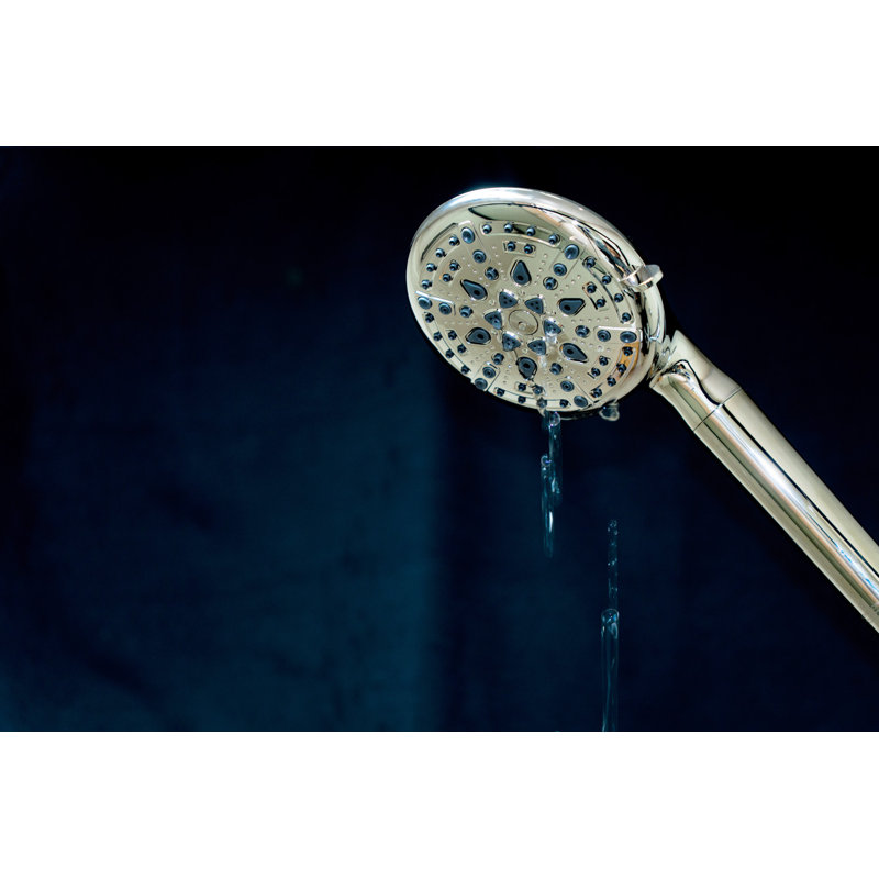 Douche à main 9 fonctions Kingston, Nickel poli