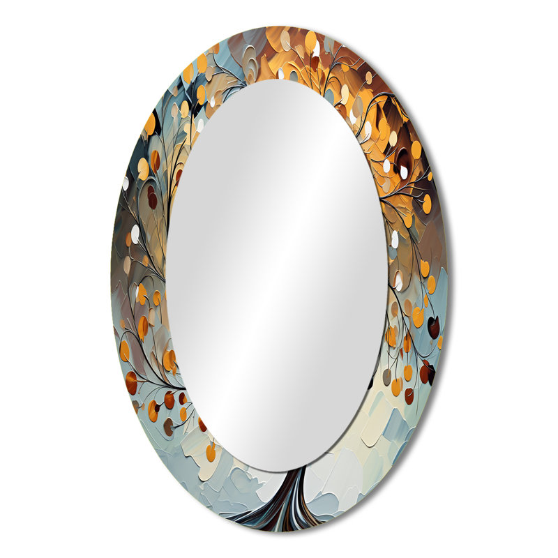 Miroir mural jaune et jaune jaune majestueux, 36 po x 24 po