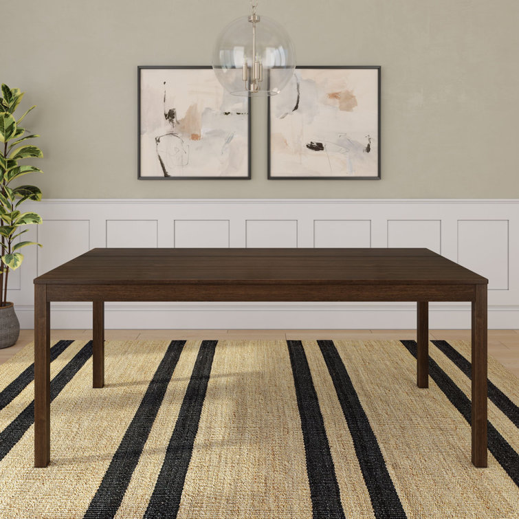 72 in Solid Wood Rectangular Dining Table