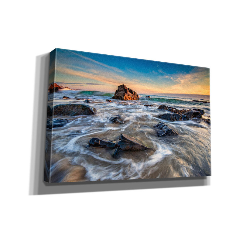 «April Morning on Marginal Way» par Rick Berk, art mural sur toile, H 40 po x l 60 po x P 1,5 po