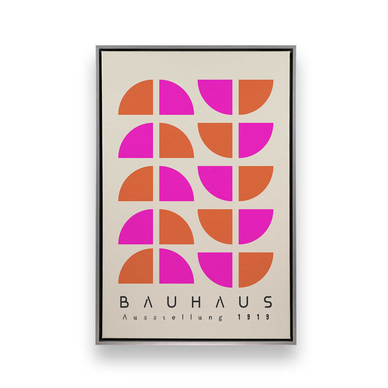 Impression sur toile Bauhaus Pop, H 18,75 po x l 12,75 po, Chrome poli