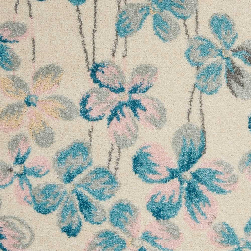 Zaizi Floral Area Rug, Rectangle 2' x 4'
