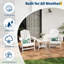 Chaise Adirondack pour le patio, chaise de jardin en PEHD pour l'extérieur avec texture de bois pour la terrasse du jardin-687276052