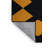 Machine Washable Checkered Black Area Rug