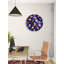 Horloge murale espace en verre trempé, horloge planètes étoiles fusées, décor de chambre d'enfant bleu, horloge de chambre de bébé, horloge moderne, art mural unique-1110236065-1110236070