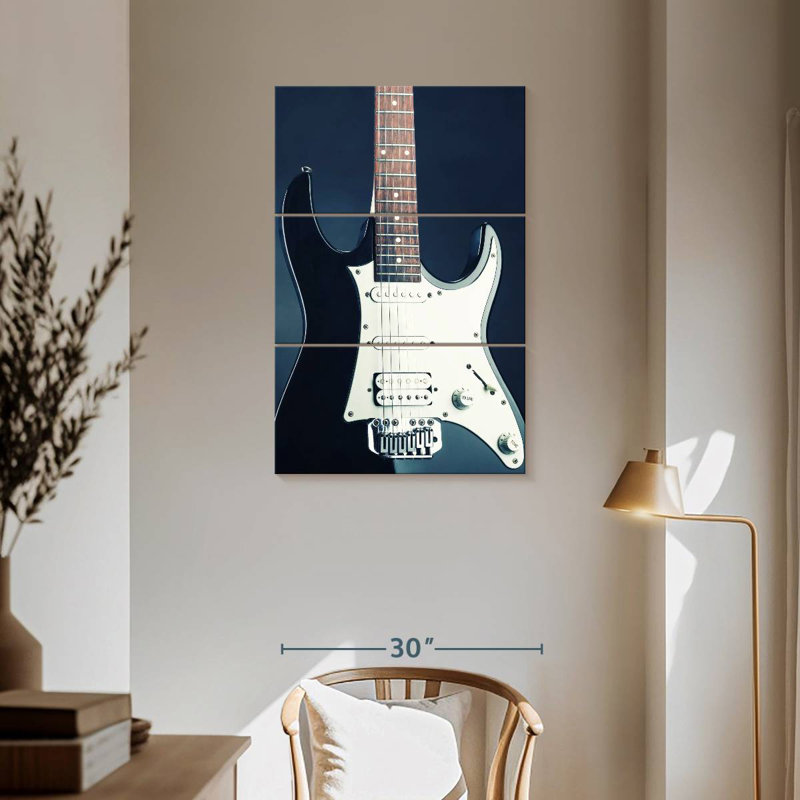 Guitare moderne Abarca BW, H 57 po x l 36 po