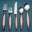 Aviv Inox Artisans Twisted Urban Flatware Set-1484203097