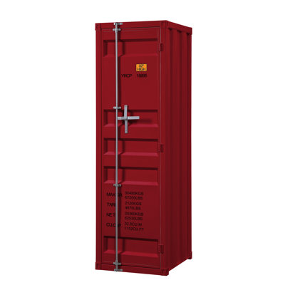 Blue Wardrobe With Full-Length Container Lock