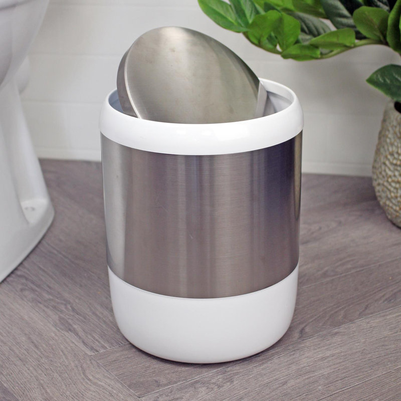 Nashra Swing Top Kitchen Trash Can - 1.36L