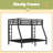Metal Twin Over Full Bunk Bed For Teens And Adults,Space-Saving/Noise Reduced/No Box Spring Needed,