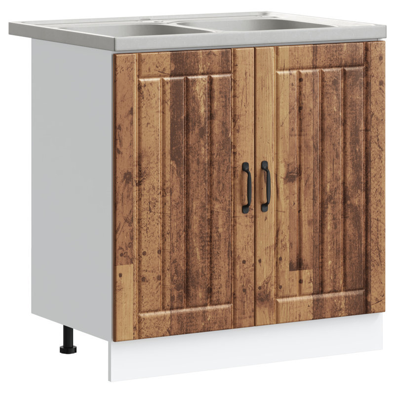 Porto Sink Base Cabinet Porto, Old Wood