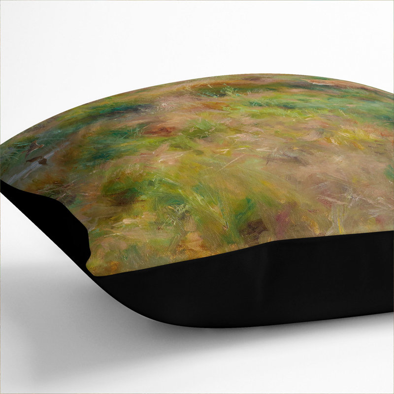 Fox Watching the Ducks Scatter Cushion, 55cm H x 55cm W x 20cm D, Black