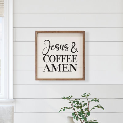 Jésus et café amen blanc