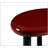 Eddie Red High Gloss End Table With Durable MDF Top And Metal Base For Modern Interiors