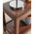 100% Solid Rubber Wood Rustic Side Table