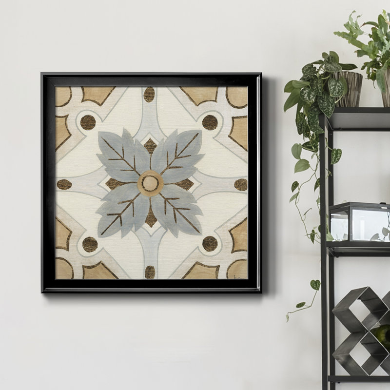 Mattonella II - reproduction d'art sur toile, H 26,5 po x l 26,5 po x P 1,5 po, Noir