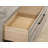 Contemporary Wood Nightstand With Metal Base, One Size, Nightstand ONLY, Weathered Gray