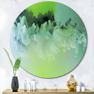 «Shades Of Green», art mural moderne en métal