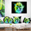Coussin décoratif Fractal Vortices of Energy - imprimé floral-30735240