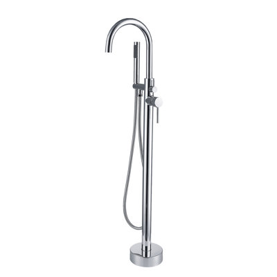 Freestanding Bathtub Faucet With Hand Shower