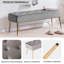 Velvet Upholstered Bench-38248808