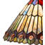 19" High Tiffany Jeweled Peacock Accent Lamp