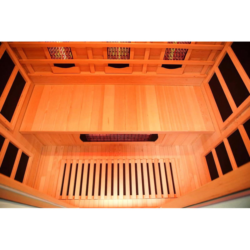 Vidalux Platinum 3 Person Full Spectrum Infrared Sauna With Complete Heat