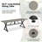 Patio 6 Person Metal Dining Set Picnic Set