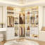 39" × 39" Large Corner Closet System With 12 Shelves & 2 Hanging Rods-498837809