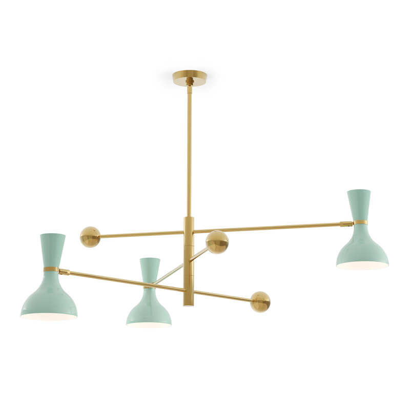 Clare 3 - Light Pendant, Modern Brass, Mint