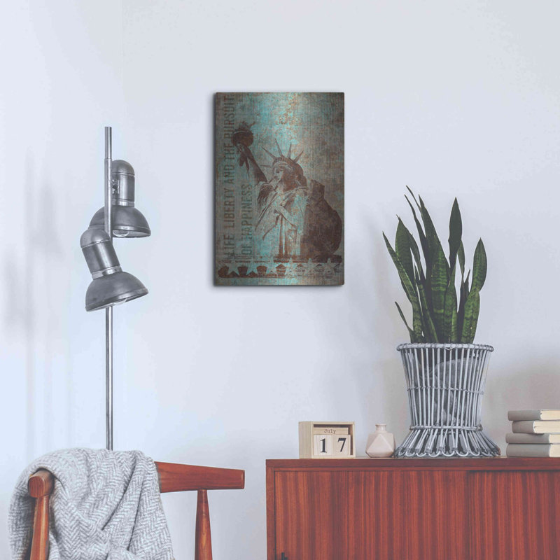 «Rusty Lady» par Andrea Haase, mur en métal, H 24 po x l 16 po