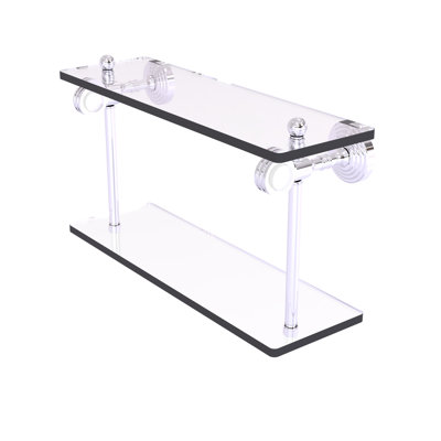 Jarrell 2 Piece Glass Tiered Shelf