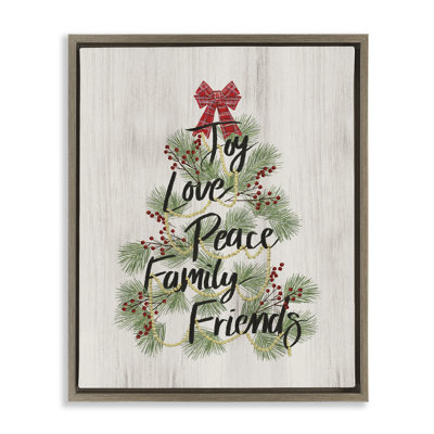 "Family Friends Christmas Tree", art mural sur toile par Dogwood