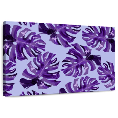 Harnek Purple Monstera Leaves
