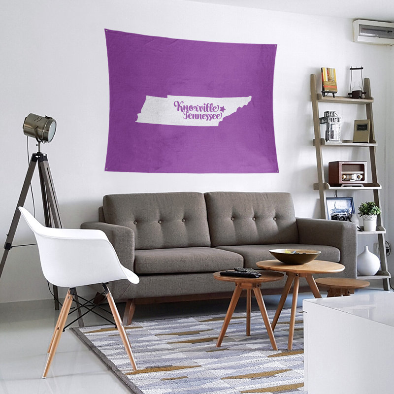 Tapisserie de Knoxville, Tennessee, H 27,5 po x l 37,5 po, Violet