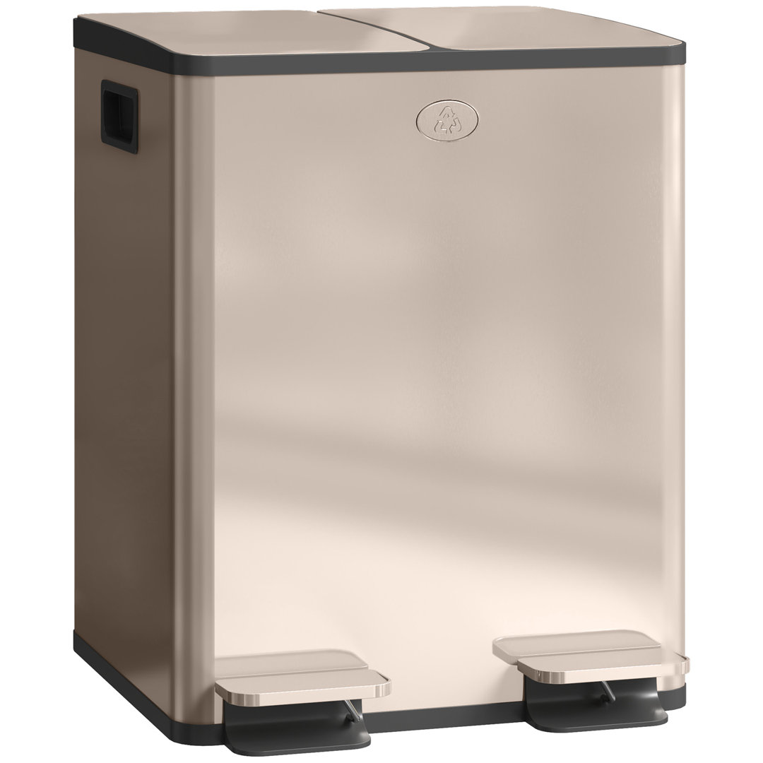Step On Multi-Compartment Rubbish & Recycling Bin - 40L