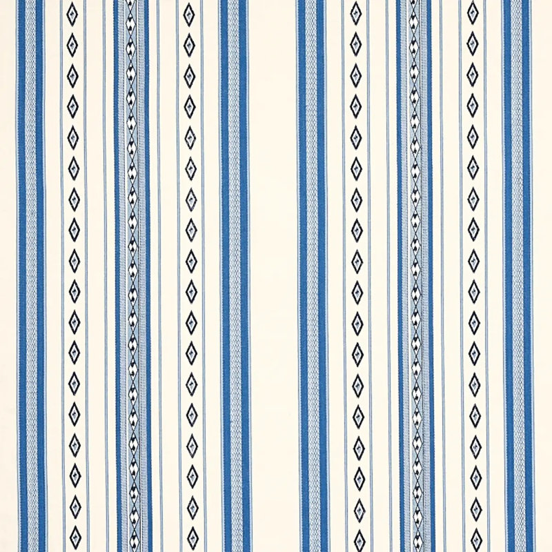 Dakota Stripe Fabric, Blue