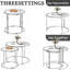 Ensemble de 2 tables de bout rondes en verre