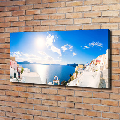 Santorini Greece - Wrapped Canvas Print