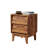 2-Piece MDF Vintage Bevel Style Mid-Century Bedroom Nightstand Set-1577497026
