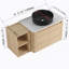 Meuble-lavabo mural de 42 po avec lavabo d'art en céramique, portes à fermeture en douceur et tablettes de rangement pour salles de bain modernes