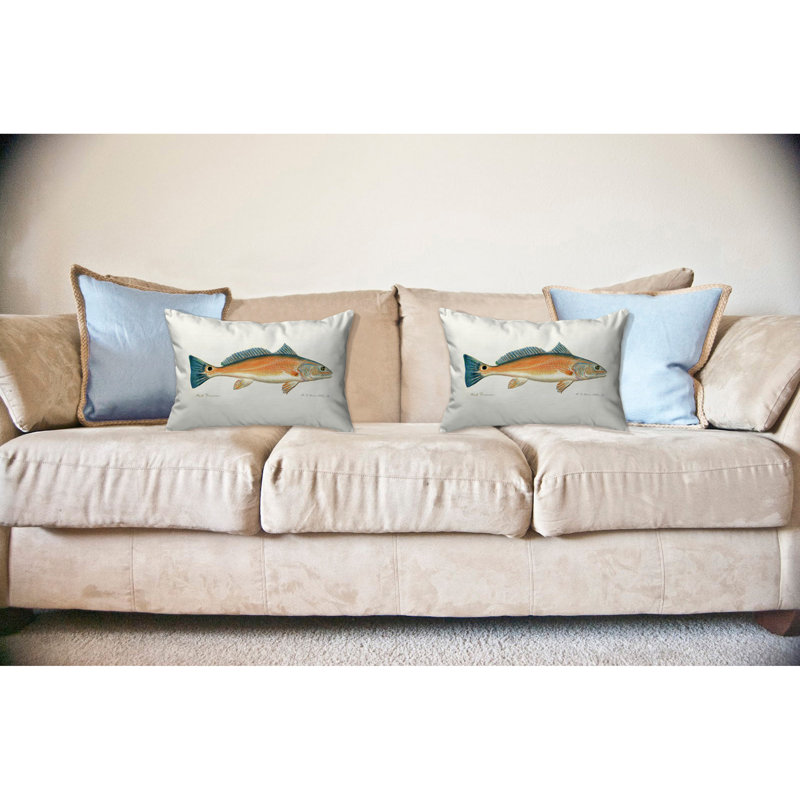 Outdoor Reversible Throw Pillow
