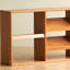 Bibliothèque en bois massif H 27,16 "x l 59,05"