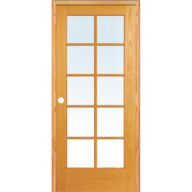 Portes françaises en verre, 36 po x 80 po, Côté droit