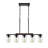 Linear Black Wooden Kitchen Island Pendant Light-403159131