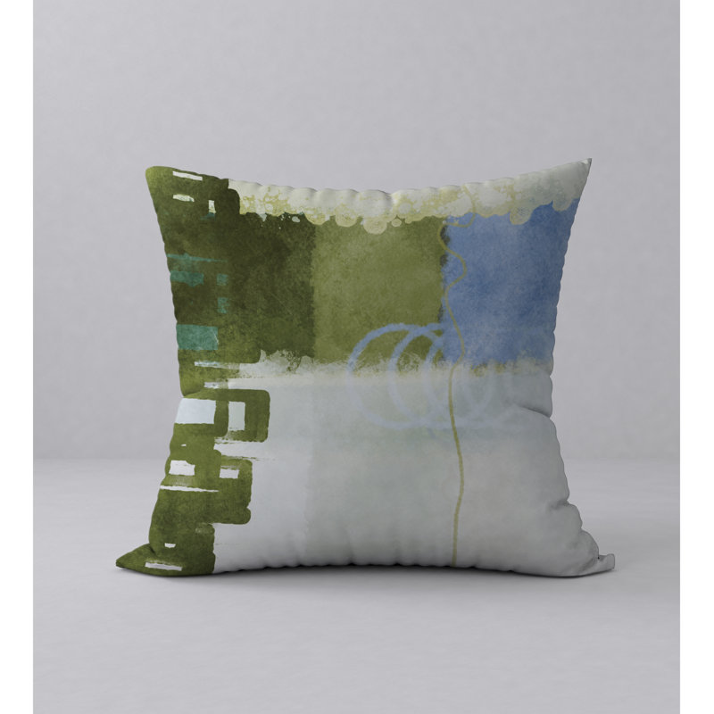 Abstract Reversible Throw Pillow, 20" x 20"