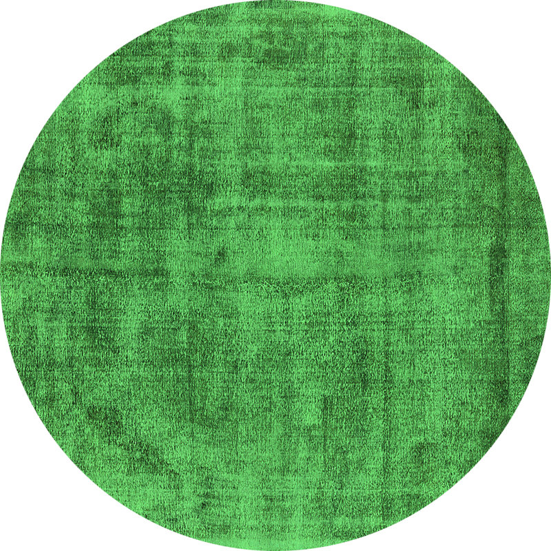 Washable Oriental Indoor Rug, Round 6'